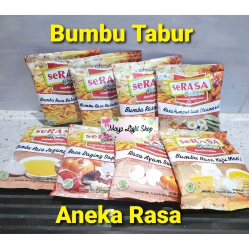 

Bumbu tabur shihlin makaroni keripik hot balado seaweed barbeque sesoning