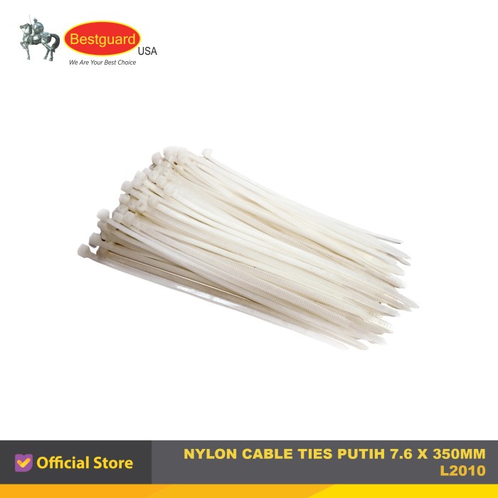 

Terbaru Kabel Ties Putih 7.6 X 350Mm (100Pcs) Bestguard Promo Terlaris