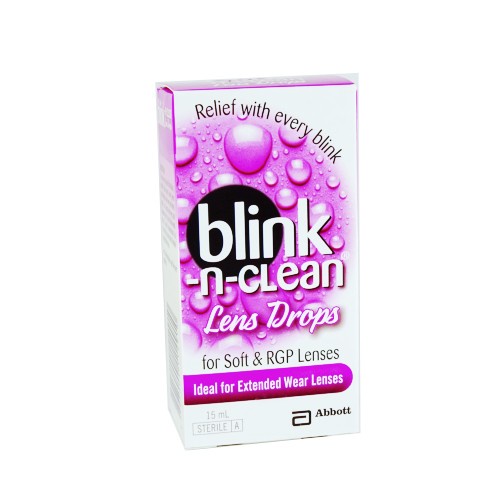 Promo Blink N Clean Lens Drops Tetes Mata Soft Lens & Rgp Lens
