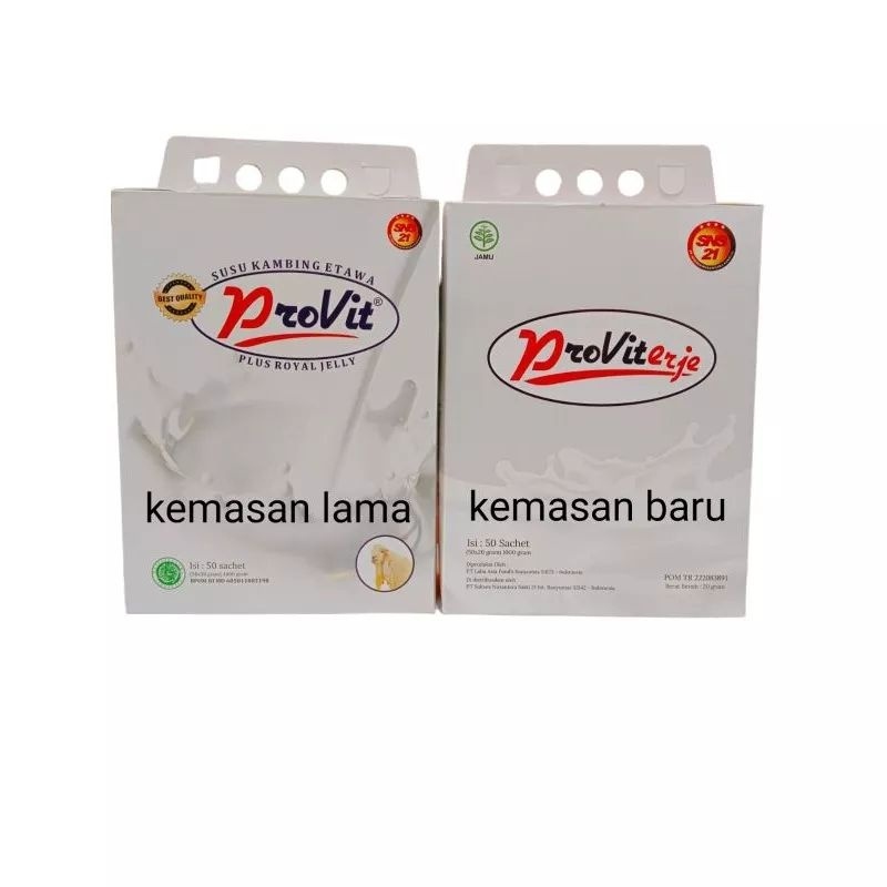 

Susu Kambing Provit Plus Royal Jelly(Proviterje), Susu Kambing Etawa Isi 50 Scht, Provit Erje