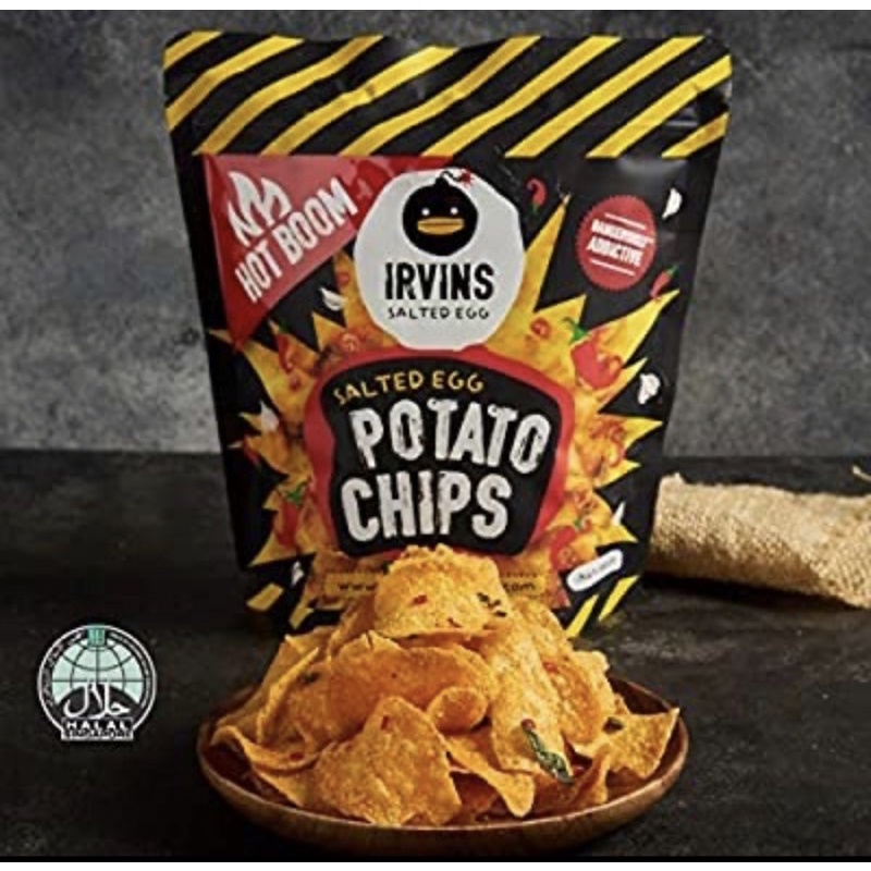 

[Hot Boom] Irvins Ed Egg Potato Chips Spicy (95 Gr)