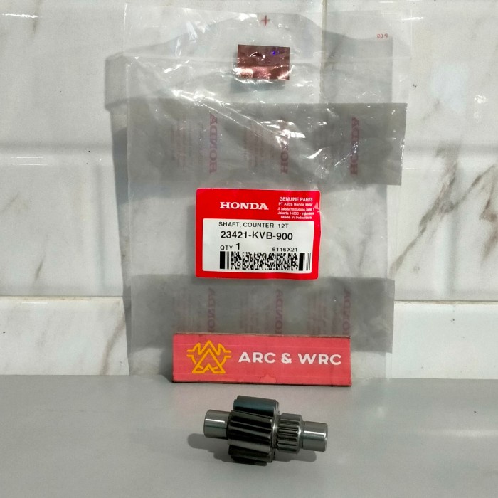 Shaft Gear Counter Gigi Transmisi 12T Vario Karbu/Beat Karbu