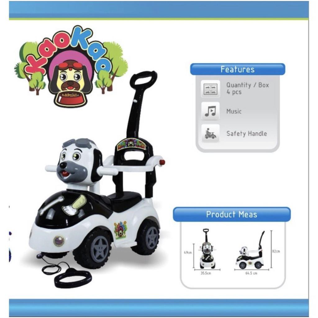 Mainan Anak Ride On Mobil Dorong / Ride On Kao Kao Yotta Toys Dengan Musik