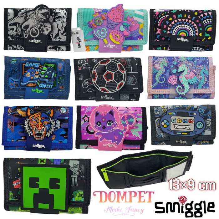 Dompet Smiggle Anak / Dompet Lipat Smiggle Anak Laki-Laki Perempuan