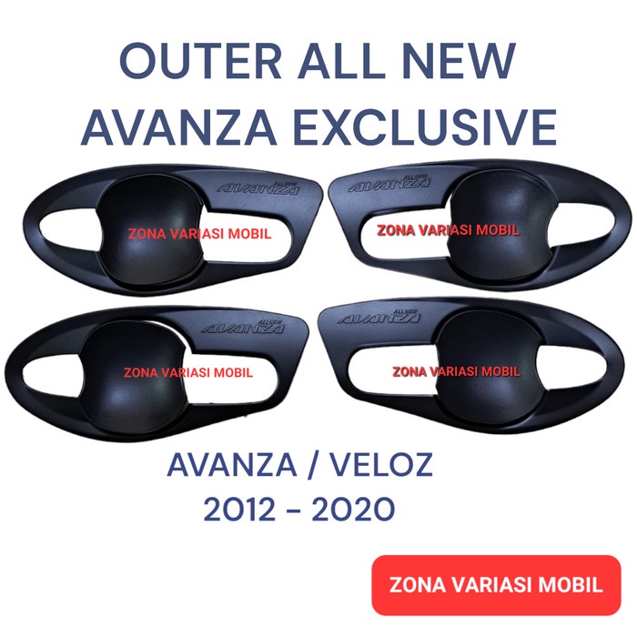 Outer Handle Mangkok All New Avanza Veloz 2012 Up Jsl Exclusive Hitam Best