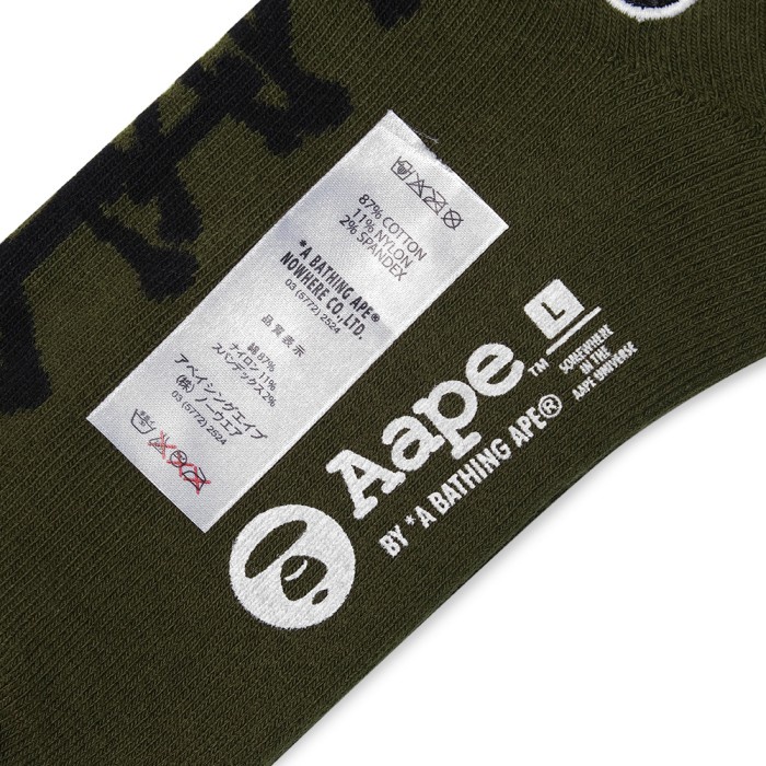 AAPE BY A BATHING APE ANKLE SOCKS ORIGINAL TERBARU