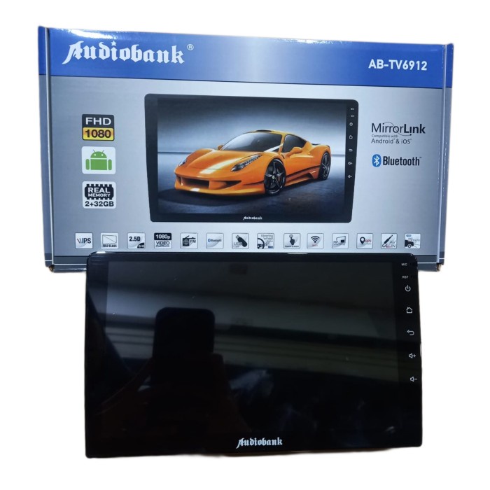 Head Unit Android 9 Inch Audiobank AB-TV6912 Ram 2/32GB