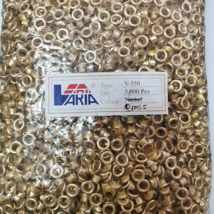 

mata ayam 350 / mata eyelet 5mm gold / 5000pcs