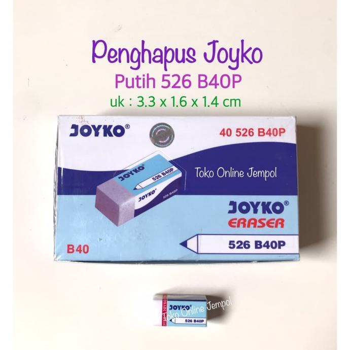 

ATK0755JY Putih Kecil 526 B40P Penghapus Joyko Eraser 690047 Stip