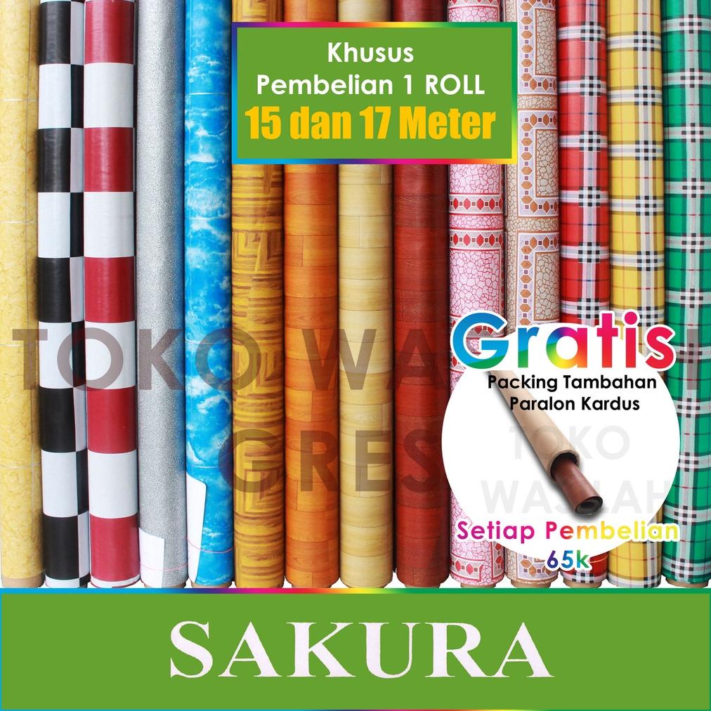 Promo KARPET PLASTIK/PERLAK LANTAI /MEJA/ KARPET LANTAI  PLASTIK LEBAR 1.2m PANJANG 17 METER 1 ROLL 