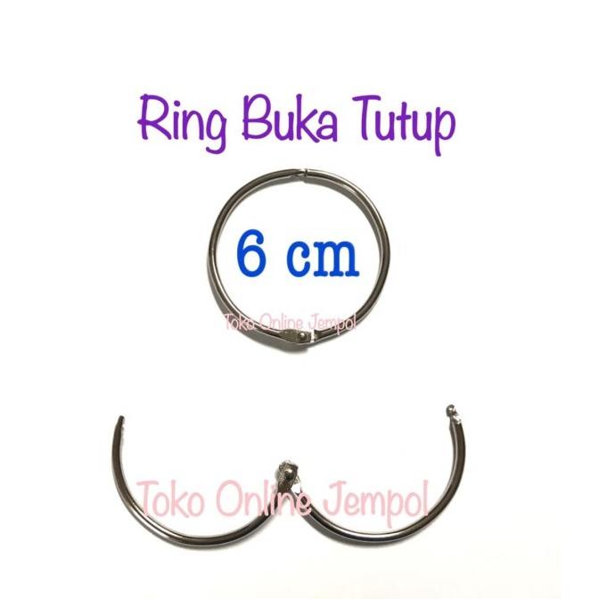 

60mm Gantungan Ring Bulat Stainless Serbaguna Binder 6cm ATK1020RG