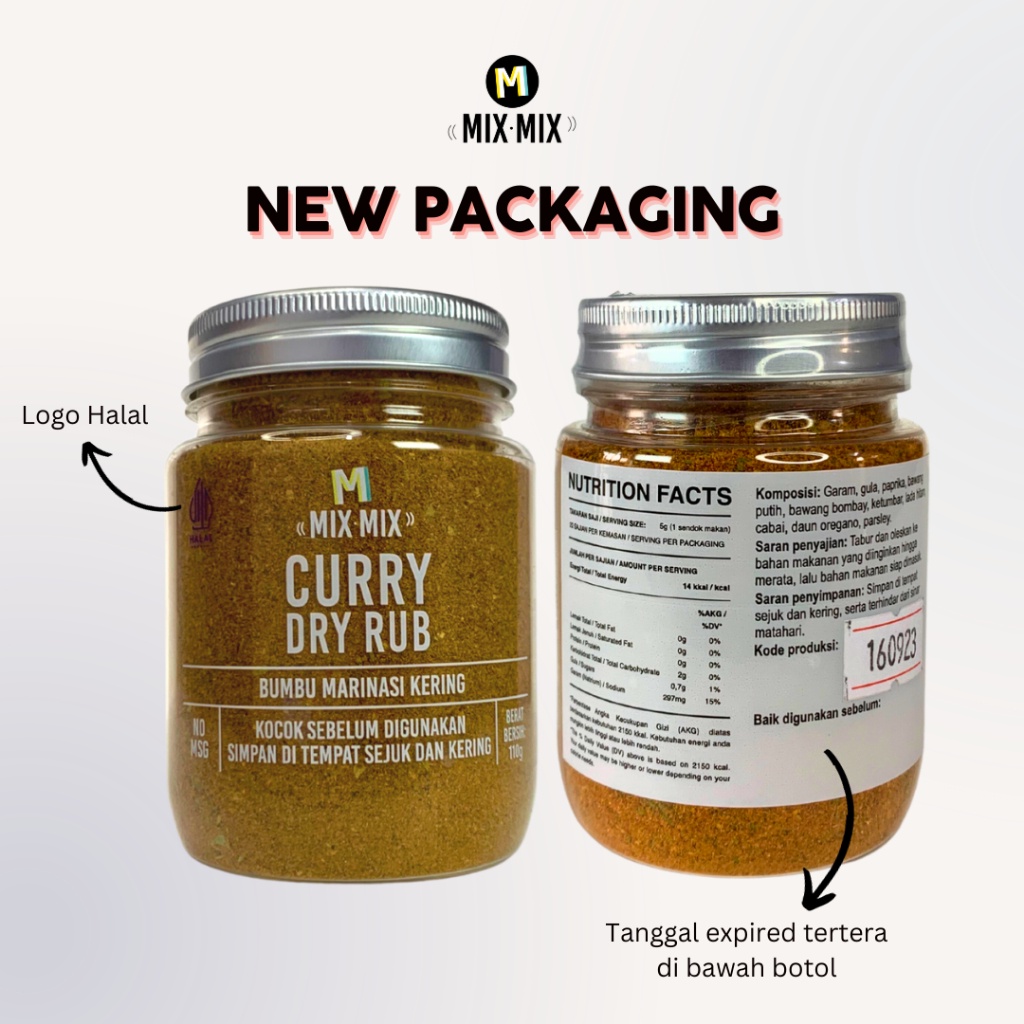 

Xx Curry Dry Rub Bumbu Marinasi Serbaguna 110 Gram All Purpose Seasoning