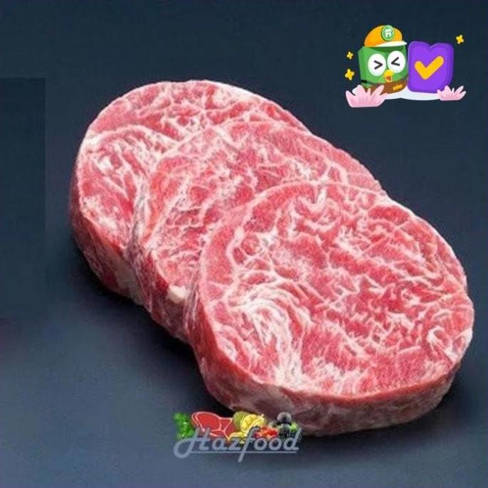 

Ryou Tenderloin Beef Steak 7 Pcs / 160 Gram - Premium Beef 1.12 Kg Purwinata