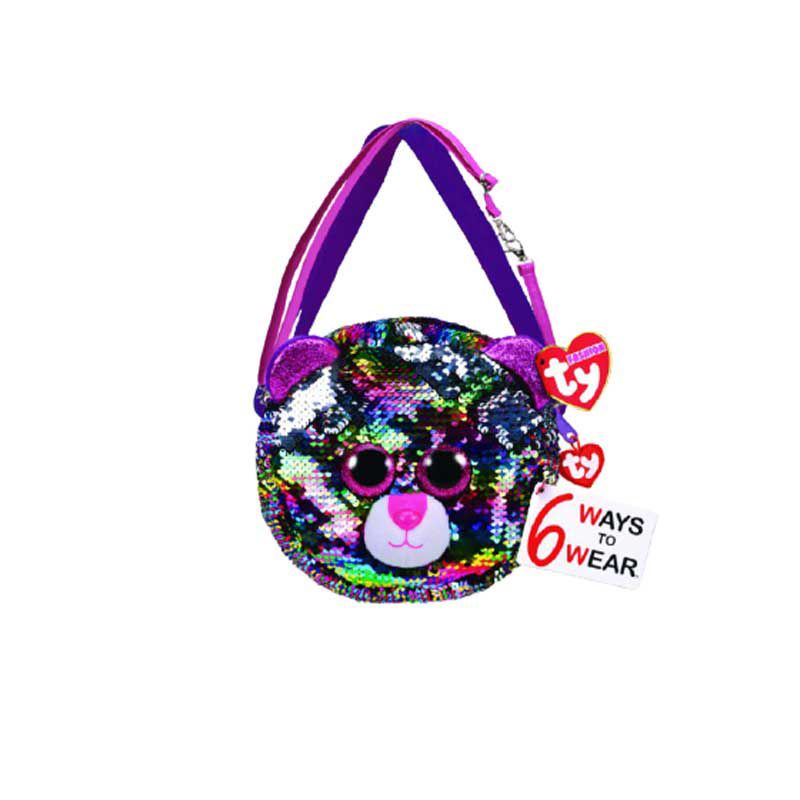 TY Toys Fashion Sequins Shoulder Bag Leopard - Tas Selempang Anak