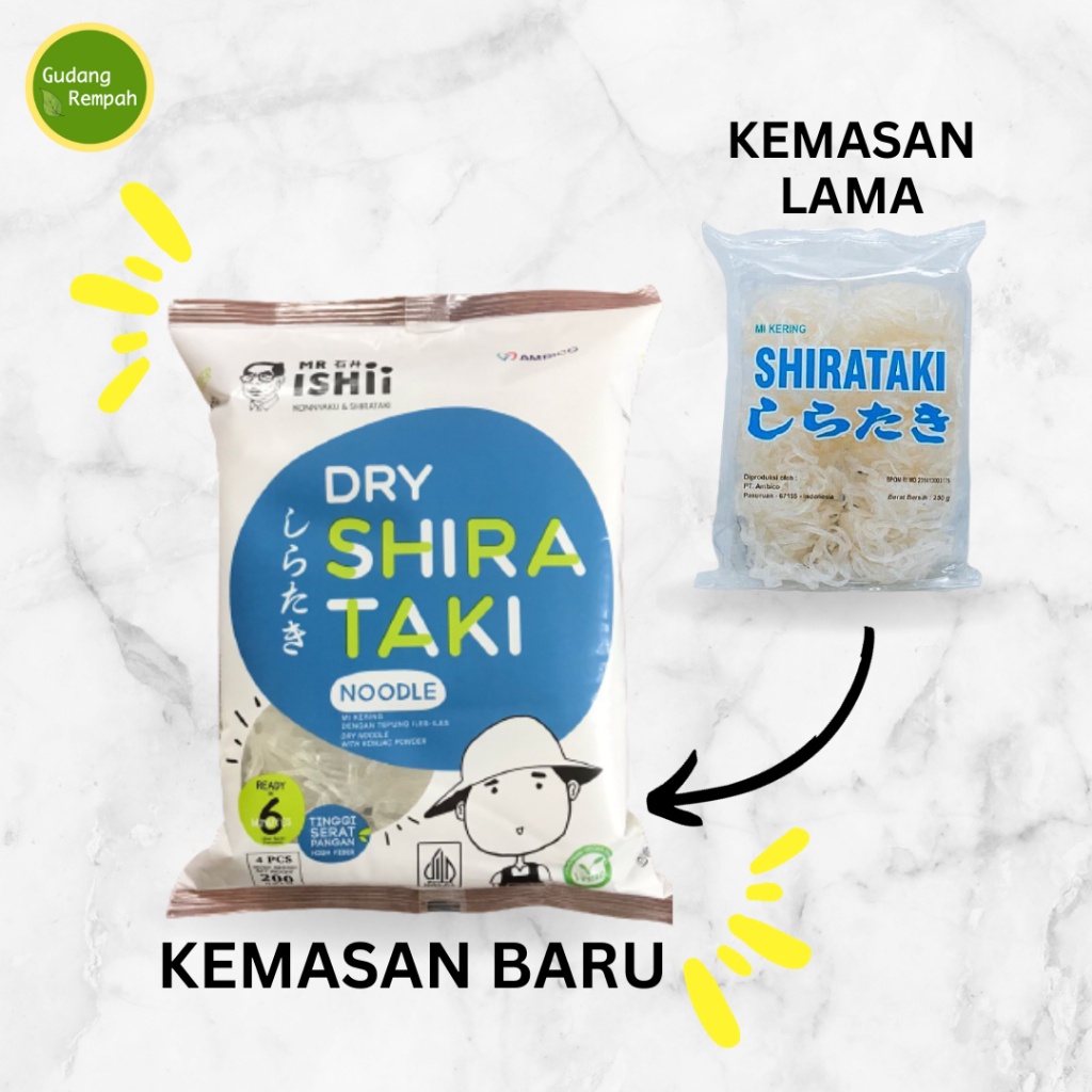 

[Kemasan Baru] Mr. Ishii E Shirataki Kering 200Gr Isi 4 Pcs Dry Shirataki Noodle Vegan