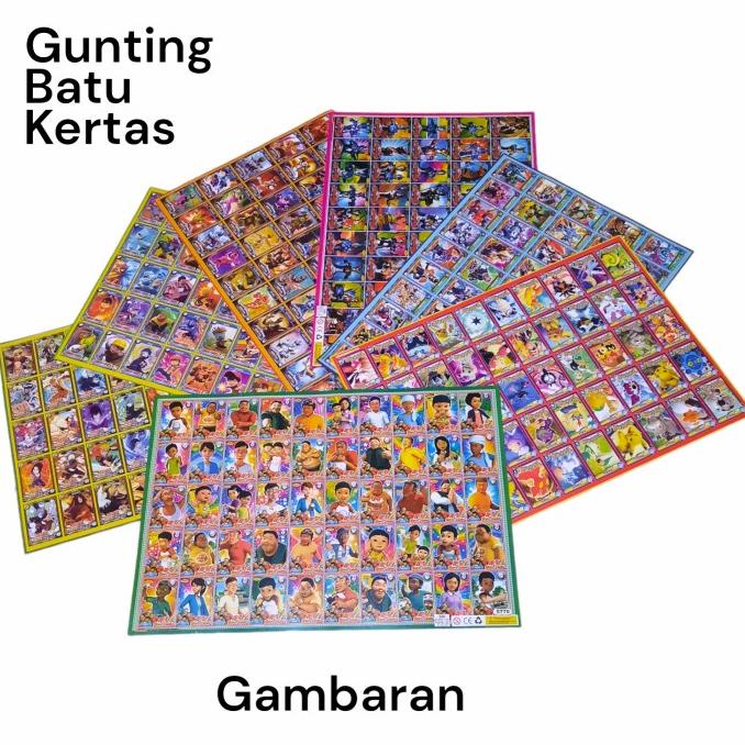 Poster kartu aneka gambar gambaran mainan anak