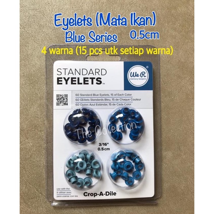 

CR54 eceran isi 4 BLUE Series Standard Eyelet We R Mata Ikan Craft