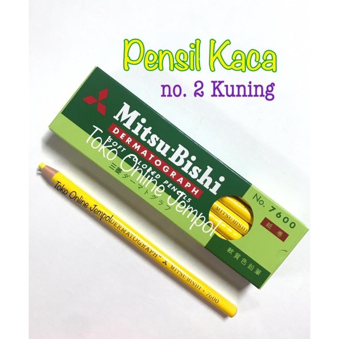 

Pensil Kaca Kuning no.2 Mitsubishi Dermatograph Gambar ATK1110PK