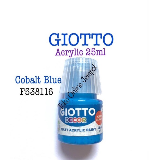 

25ml COBALT BLUE Acrylic Cat Giotto 538162 Akrilik Cet ATK1310GT