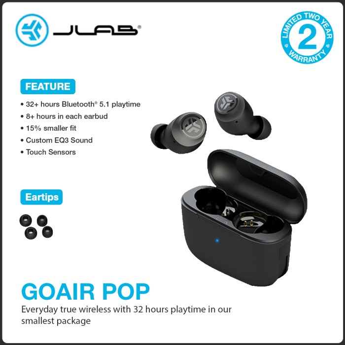 Ready JLab Go Air Pop True Wireless