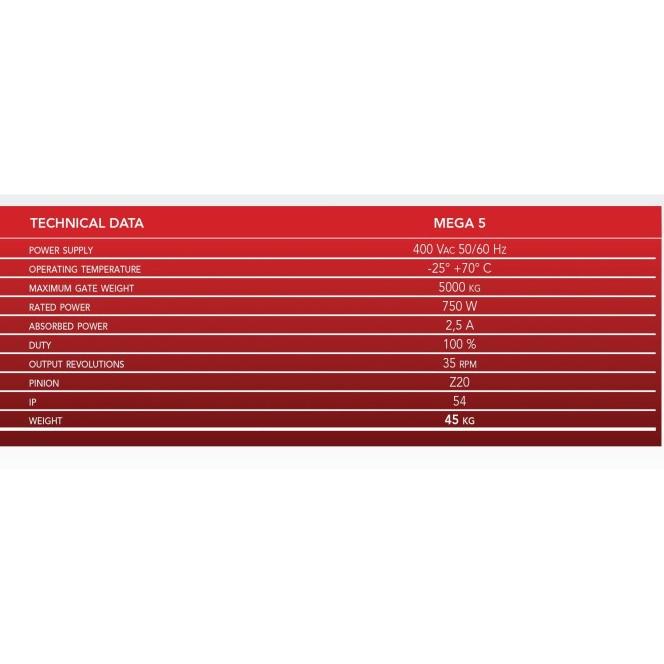 Original Italy Autogate Pintu Sliding Gate Motor 5000 Kg Atau 5 Ton