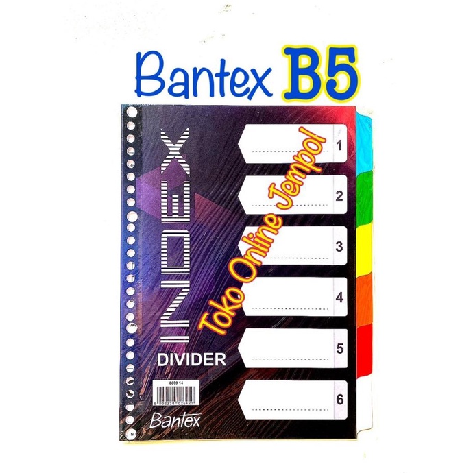 

B5 Index Divider Karton Pembatas File Enigma Blitz BANTEX ATK1392BX