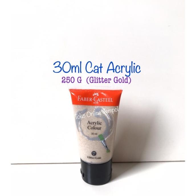 

Cat Acrylic 30ml GLITTER Gold 250G 373581 Faber Castell art ATK901FC