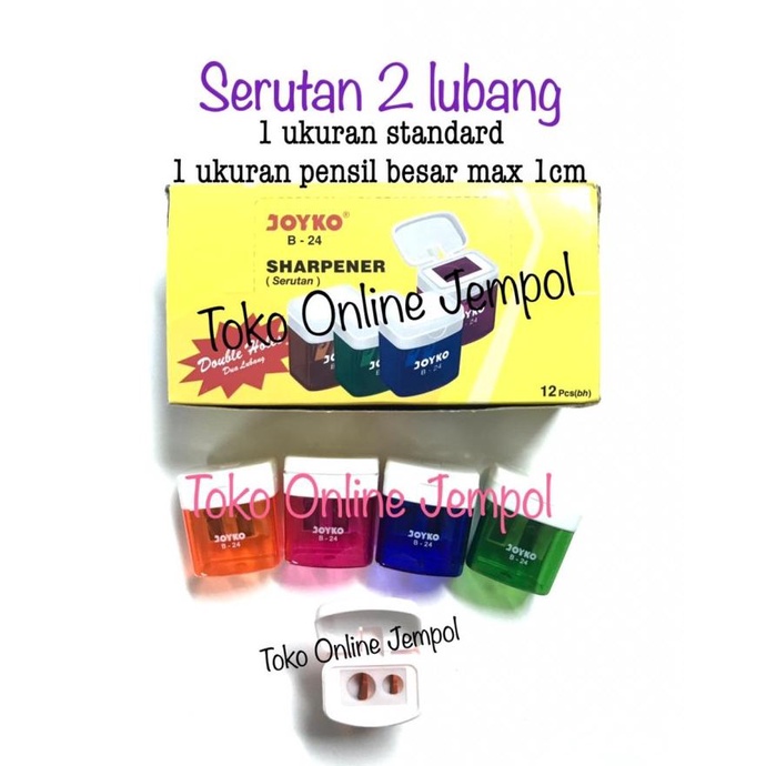 

Serutan 2 lubang JOYKO B-24 kerikan sharpener 2 holes ATK1142JY