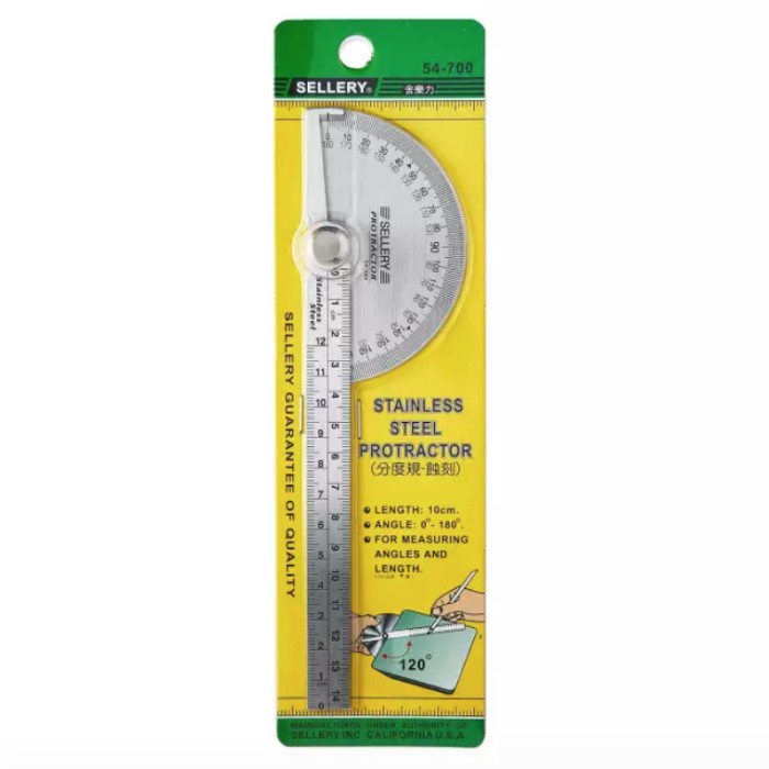 

Promo Mistar Busur Derajat Stainless Steel Protector Sellery 54-700 Original