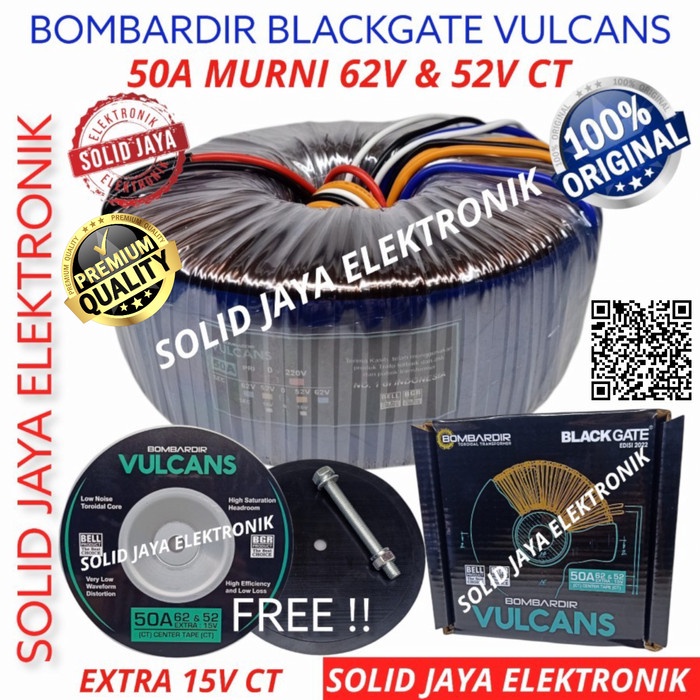 ✨Ori Travo Trafo 50A 62V 52V Ct Toroid 50 A Blackgate Vulcan Donut Toroid Terbaru