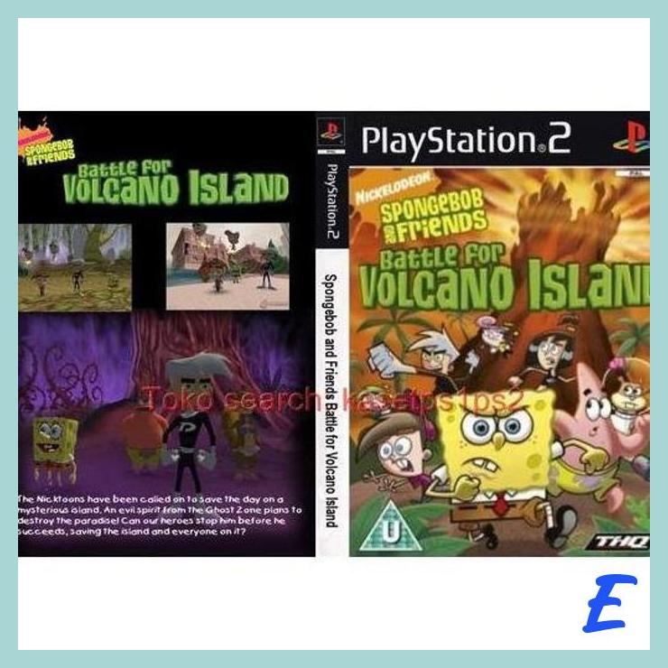 | KP | SPONGEBOB BATTLE FOR VOLCANO ISLAND KASET PS2 - GAME PS2 - CD PS2