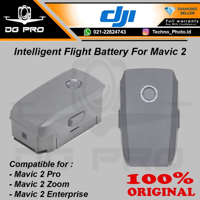 Ready Baterai Drone Dji Mavic 2 Pro - Zoom - Battery Original Dji Mavic 2
