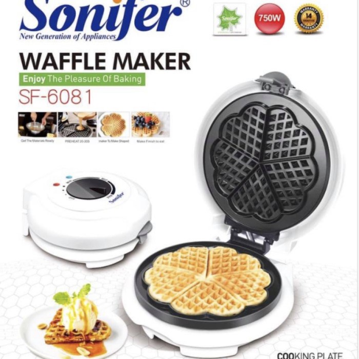 

✅Ready Sonifer Waffle Maker Croffle Maker Love Terbatas