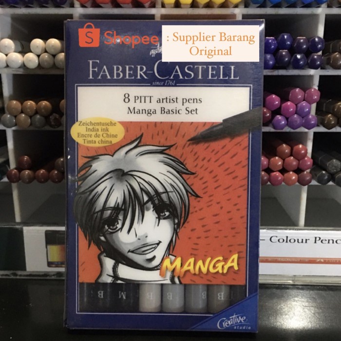 

Faber-Castell Pitt Artist Pen Manga Set 8