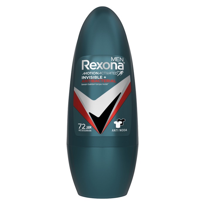 Terbaru Rexona Men Deodorant Roll On Invisible Antibac 45Ml - Isi 3