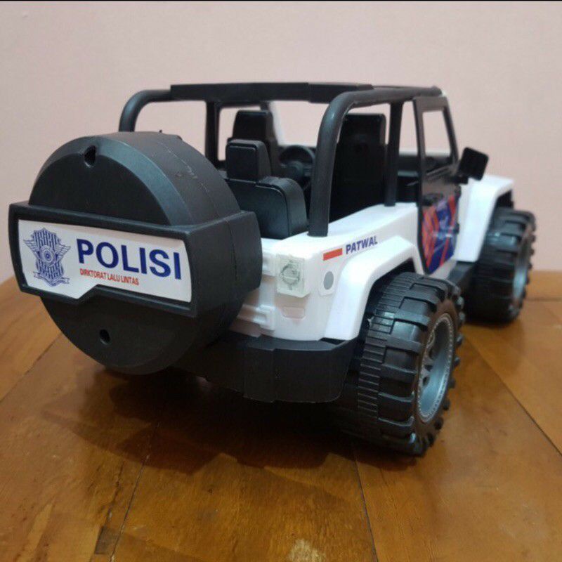 Mainan Mobil Jeep Polisi Ada Suara Dan Lampu-Mainan Mobil Polisi