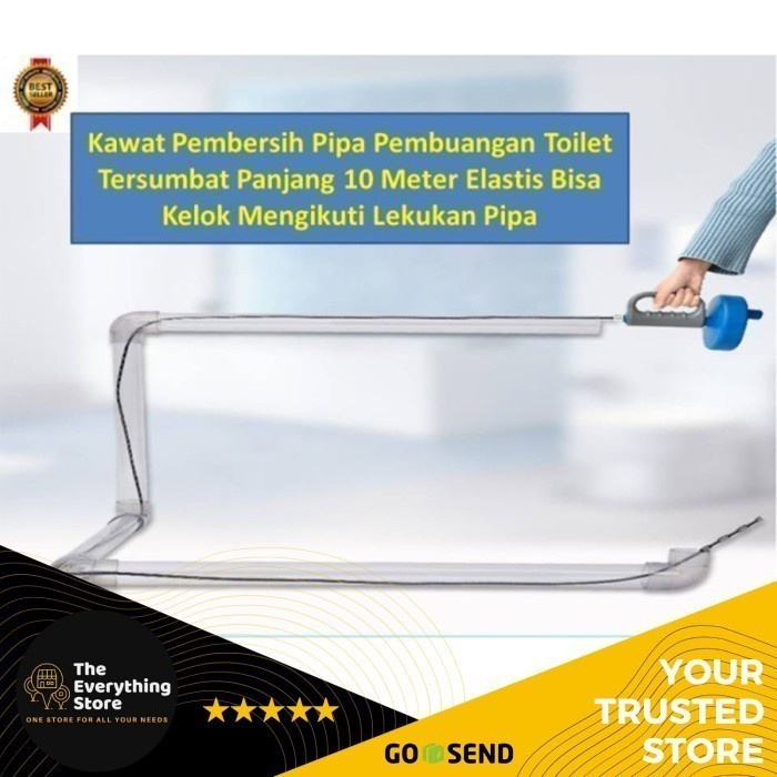 Pipe Cleaner Drum Auger Drain Snake Original Tes