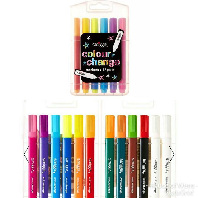 

Smiggle Colour Change Marker Pack X12 - Spidol Smiggle Stok Terbatas