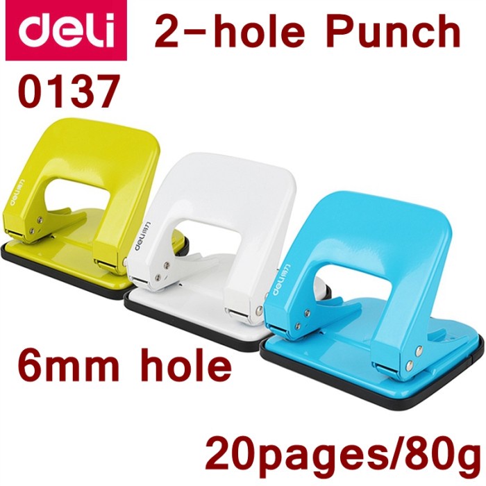 

Pembolong Kertas 2 Lubang No.40 Medium Punch 20 Lembar Deli 0137