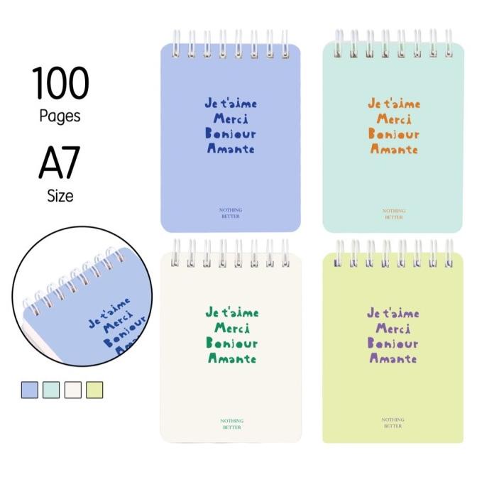 

TERLARIS DELI NOTEBOOK SPIRAL MINI 100 LEMBAR POCKET SIZE BUKU CATATAN L98100