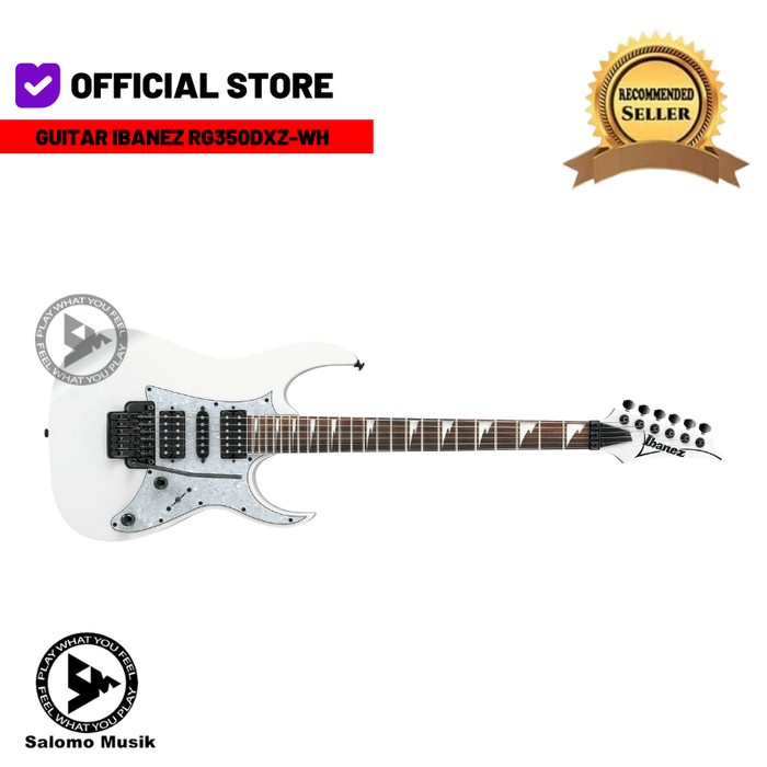 ✨New Ori Gitar Listrik Electrik Elektrik Tremolo Ibanez Rg350Dxz-Wh Berkualitas