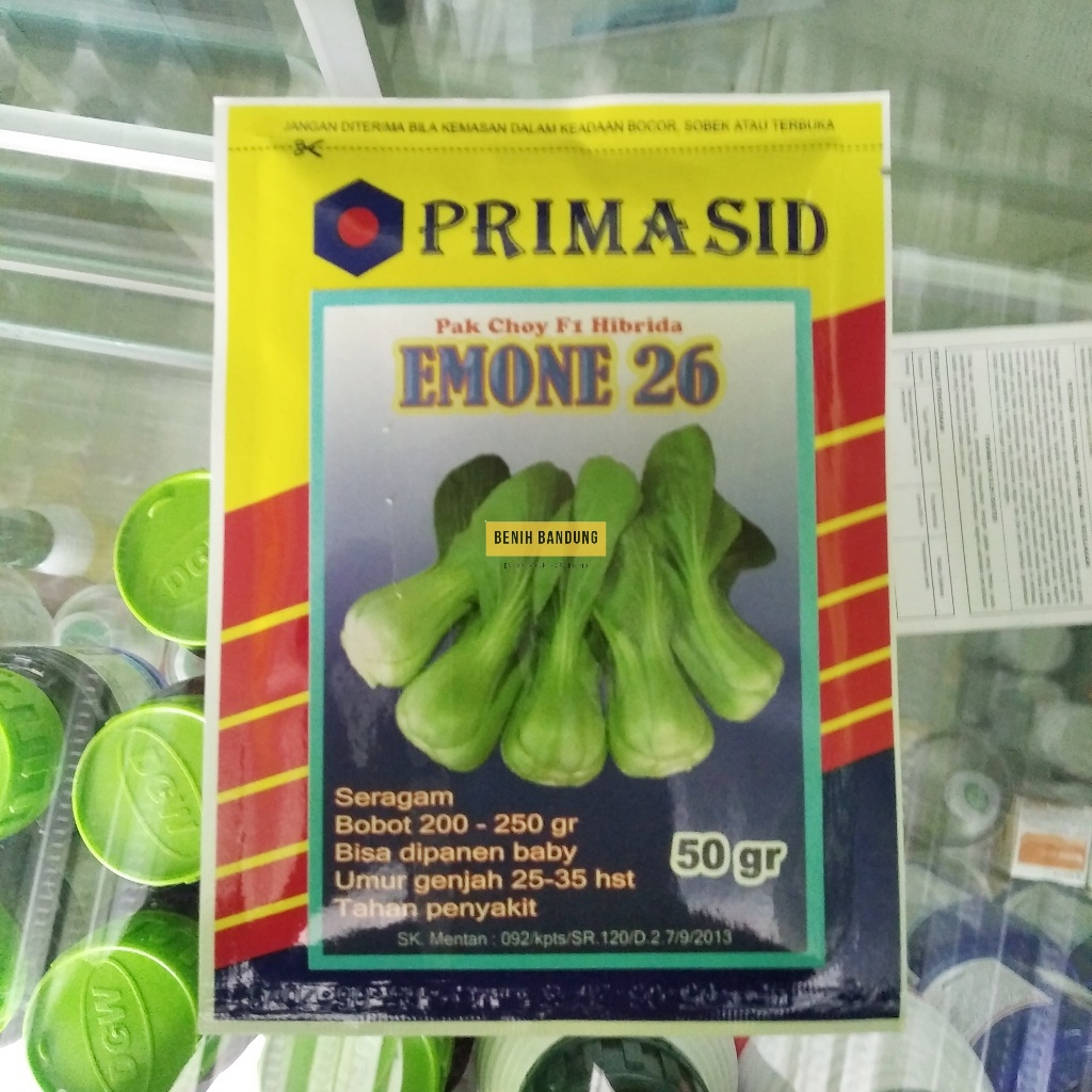 Benih Pakcoy Emone 26 Bibit Sayuran Sawi Pak Choy 50 Gram