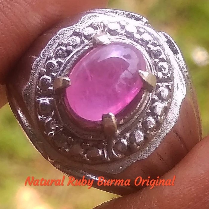 [Baru] Permata Natural Ruby Burma Asli Batu Alam Like Mirah Delima No Gf. Terbatas