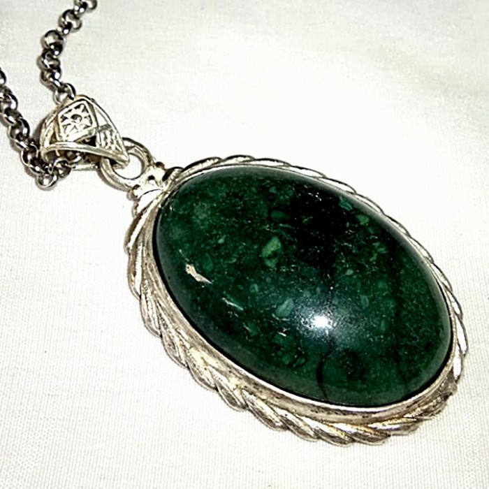 [Baru] Kalung Liontin Batu Akik Pancawarna Garut024 Terbatas