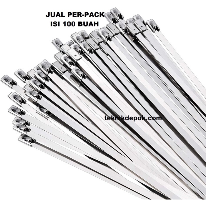 

[COD] Perpack Cable Ties Stainless 4.6 X 500 Mm Tali Tie 50 Cm Tis Pengikat Terbatas