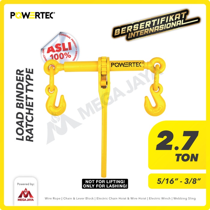 

[COD] Load Binder Ratchet Type 5/16 - 3/8 Powertec Diskon