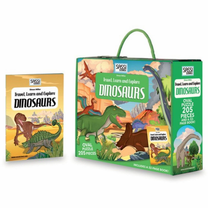 [COD] Puzzle Sassi Travel Learn And Explore Dinosaurs Terbaru