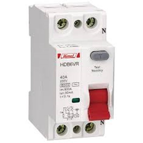 [New] Rccb/Elcbhdb6Vr240Sc Rccb 1P  N 40A 30Ma Himel Berkualitas