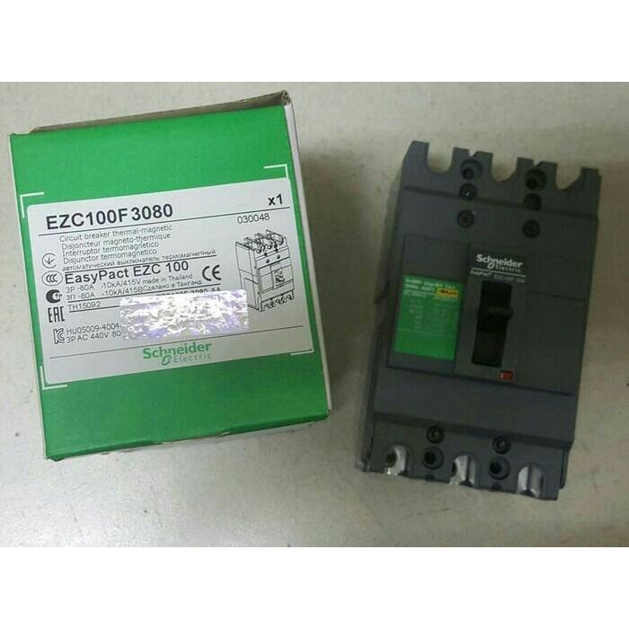 [New] Schneider Mccb Ezc100F-10Ka/Mccb 3Phase 80A Schneider Berkualitas