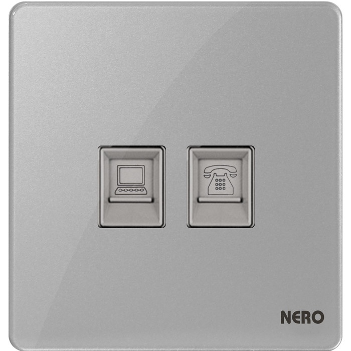 [New] Nero Saklar Telephone  Data Outlet Preciosa I9Phpc-Gr Berkualitas